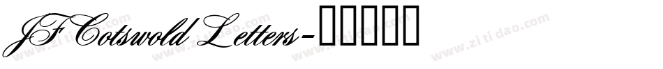 JF Cotswold Letters字体转换